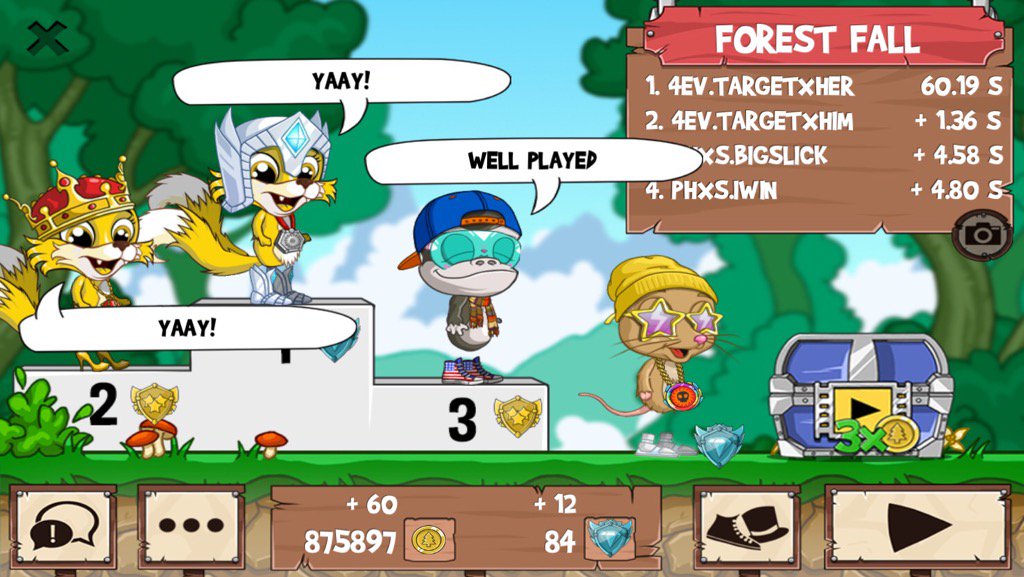 ogXsideXhoe's tweet photo. I just beat a golden fox! #funrun2 #targetXhim #BigSlick #iWin https://t.co/nkrsVCWwlL
