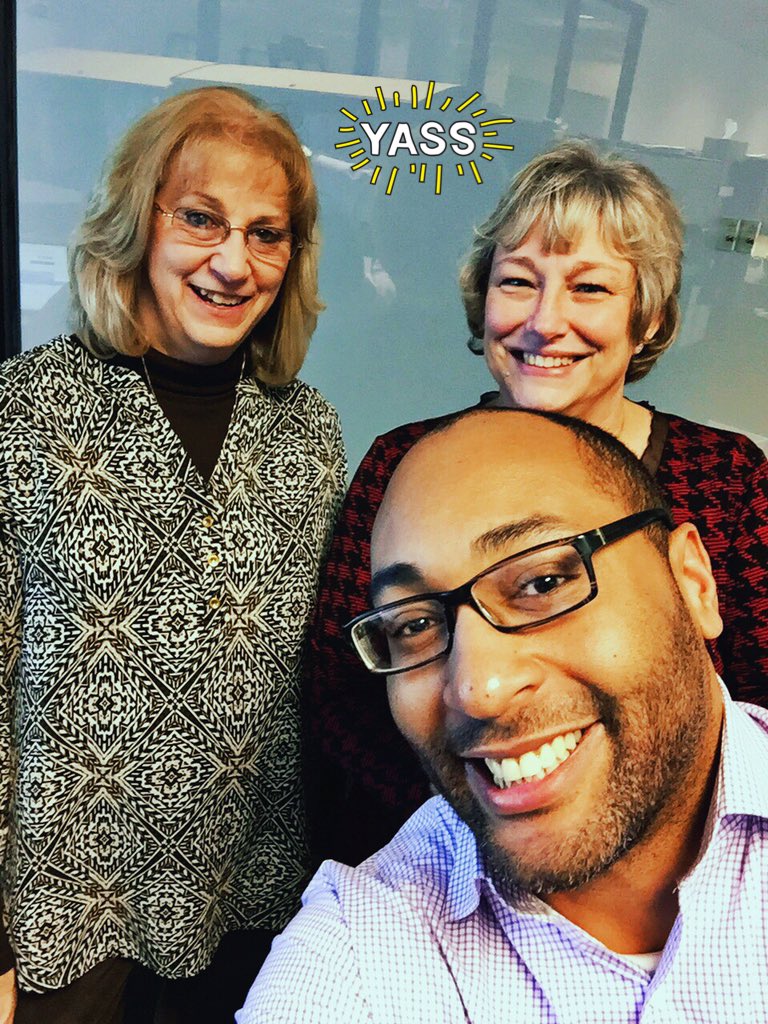 AIBinc's tweet photo. Janet &amp; Pam had fun with Kunta today @SouthWestFord #AIB #webDEALER #DMSCertifiedIntegration #Ford https://t.co/G2i5binAgs
