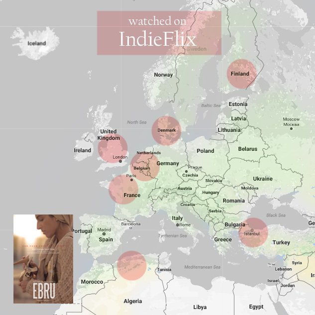 AC_Merchant's tweet image. Ebru's audience continues to grow across the world! Coverage in only 8 months. Here's to our audiences @IndieFlix ! #usa #europe #asia #film