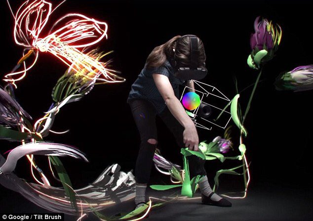 MeetNewTech's tweet photo. Paint in #3D #VR with @google #Tiltbrush with really endless possibilities #SXSW #MeetNewTech https://t.co/PIQAH7hj9V https://t.co/AVEyUyztKc