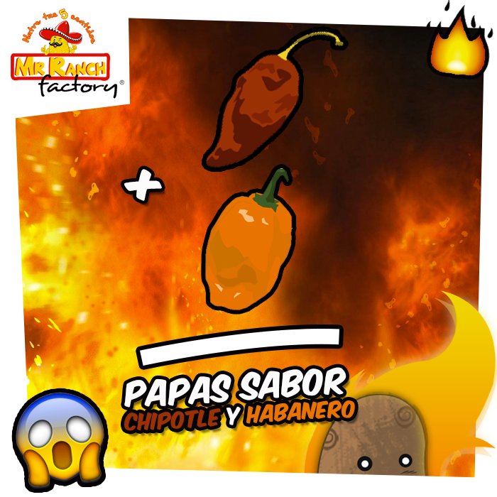 MrRanchFactory's tweet photo. ¿Ya probaste nuestras nuevas papas sabor chipotle y habanero?
😋😛👌
#FelizMiercoles https://t.co/0Sv8ThLVbP