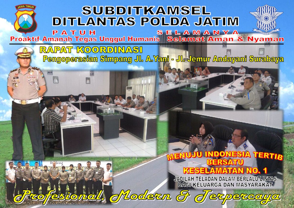 Rapat Koordinasi Pengoperasian Simpang Jl. A.Yani - Jl. Jemur Andayani Surabaya di Dishub Kota Surabaya