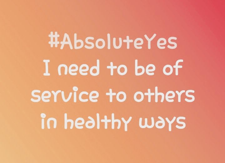 tamiharperwinn's tweet photo. #AbsoluteYes for me today is to seek out healthy ways to be of service to others.
#sobrietysecrets #drunkless https://t.co/RDjVDAsOme