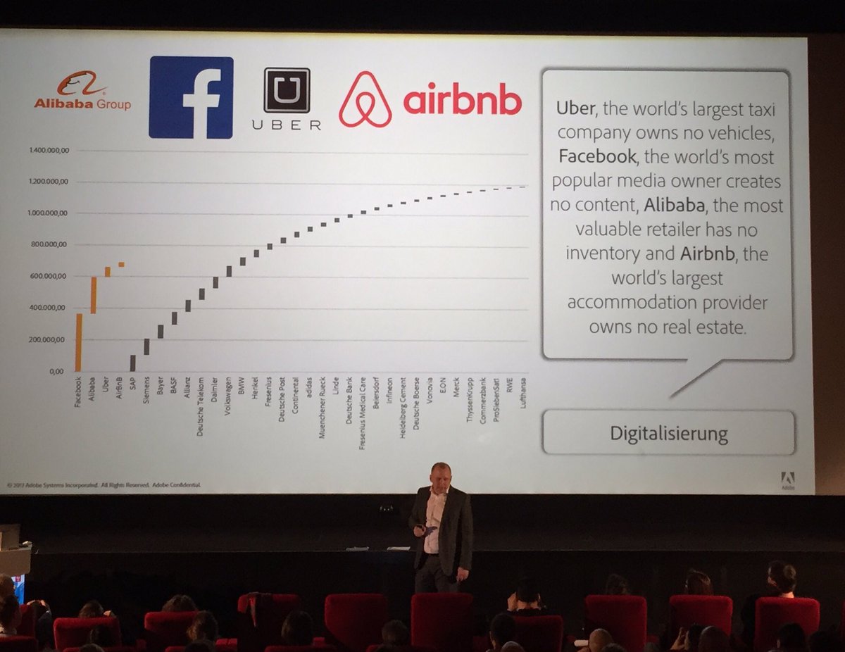 Adlersan's tweet photo. Customer Experience is the new business #adobe #digital Interessante Betrachtung von Uber &amp; Co. https://t.co/ggQliYgocN