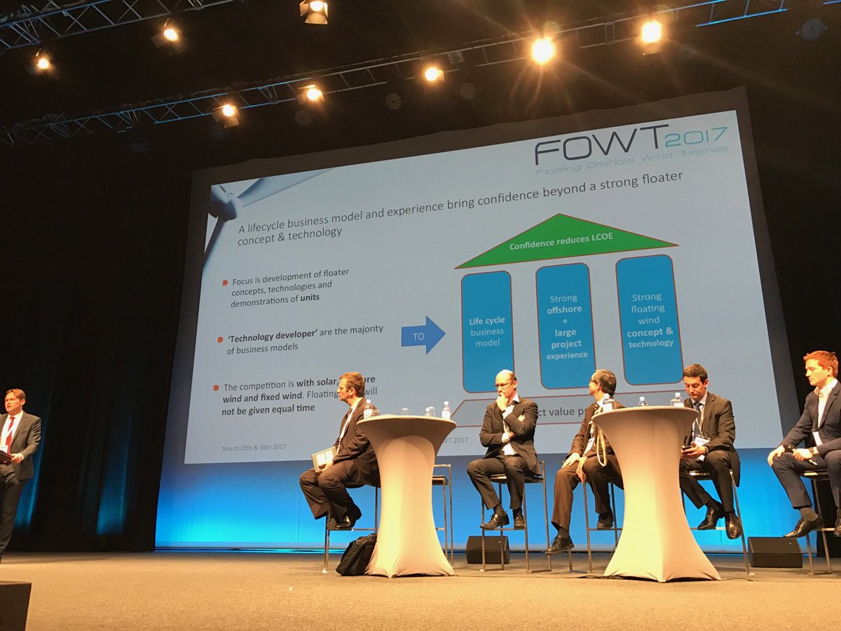 f_renouvelables's tweet photo. La 2ème journée du #FOWT2017 débute avec la projection de technologies de flotteurs post 2020 #sbm @IdeolOffshore @Statoil #PPI #carbontrust https://t.co/4ZOrRKo6BQ