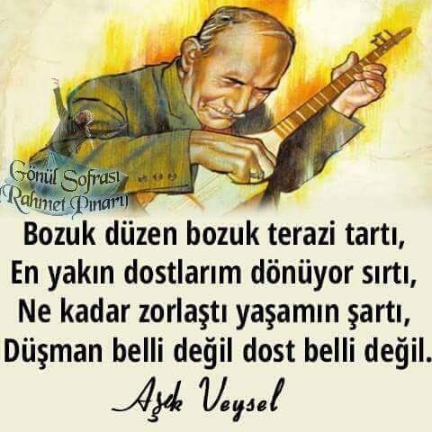 Veysel'i ölümsüz kılan da bu öngörüleri. Sen Hakk'a yürüdün ama hep Gönüller'de yaşayacaksın..