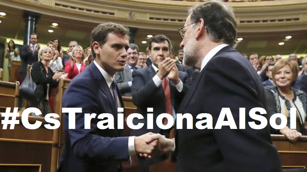 democraciareal's tweet photo. Con @NuModEnergetico y muchas más lanzamos #CsTraicionaAlSol para denunciar que @CiudadanosCs se une al PP para mantener el Impuesto al Sol https://t.co/98BvGzwwxO