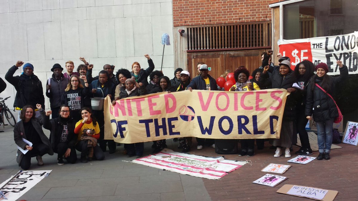 Today we stand in solidarity with #justice4LSEcleaners for dignity and equality  <a href="/UVWunion/">United Voices of the World</a> <a href="/LSEnews/">LSE</a>
