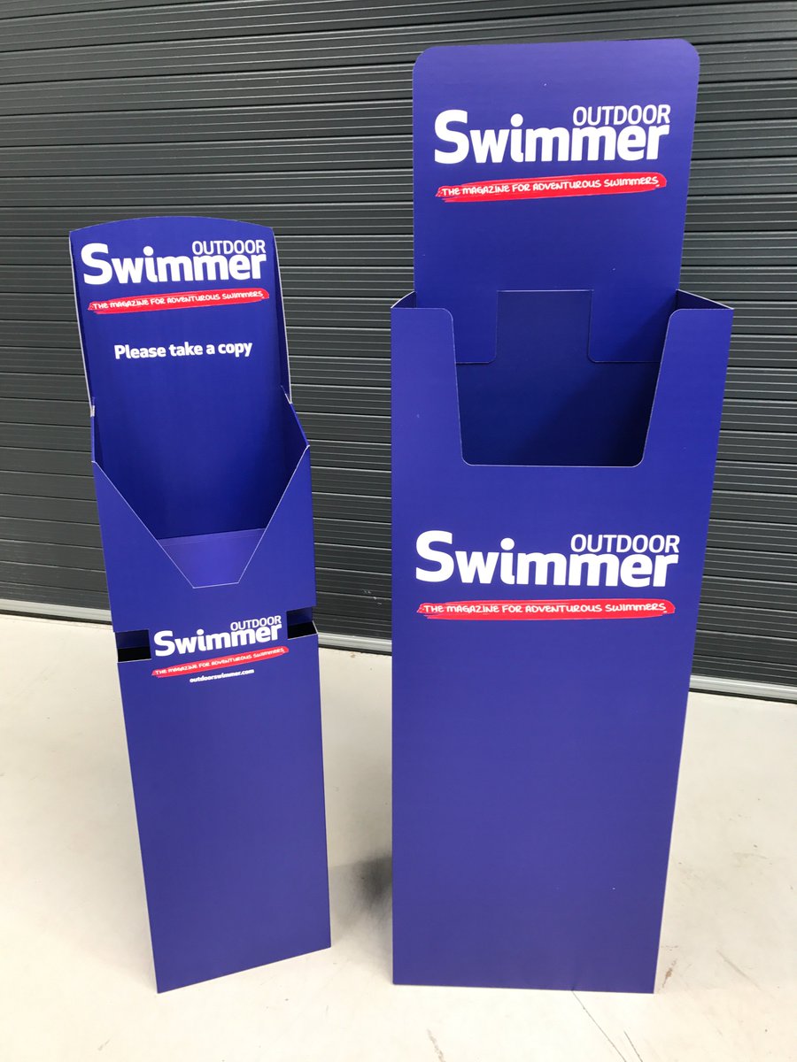 ImpressionLtd's tweet photo. #Outdoor counter, #pullup banners, magazine #dispenser &amp; flip flop #dumpbin completed this week for @outdoor_swimmer 🏊🏻 #printchat #bolton https://t.co/vxZFOvclKc