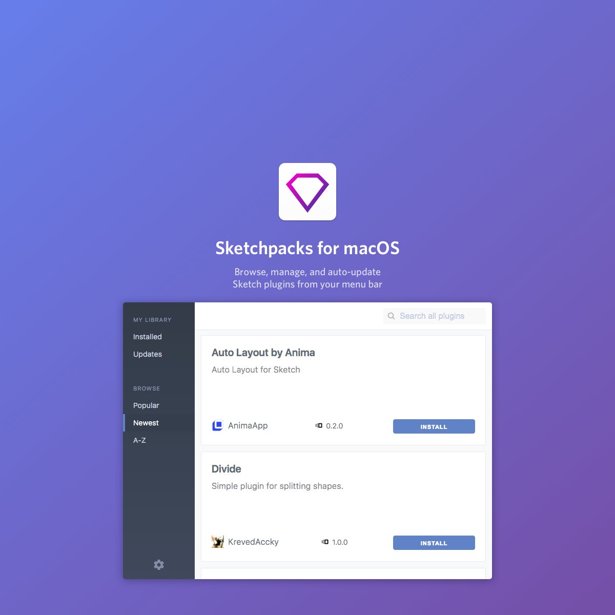 uilearn's tweet photo. I'm super excited about @sketchpacks, that was a much needed tool! Browse, manage, and auto-update your plugins 😎 https://t.co/4hWSzyQgy3 https://t.co/BjbrW3VVJ8