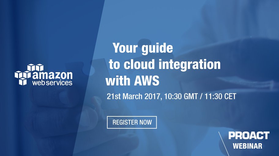 Our #webinar “Your guide to #cloud integration with #AWS” is next week! Register now #IT #Tech ow.ly/w3Yw309VpWU