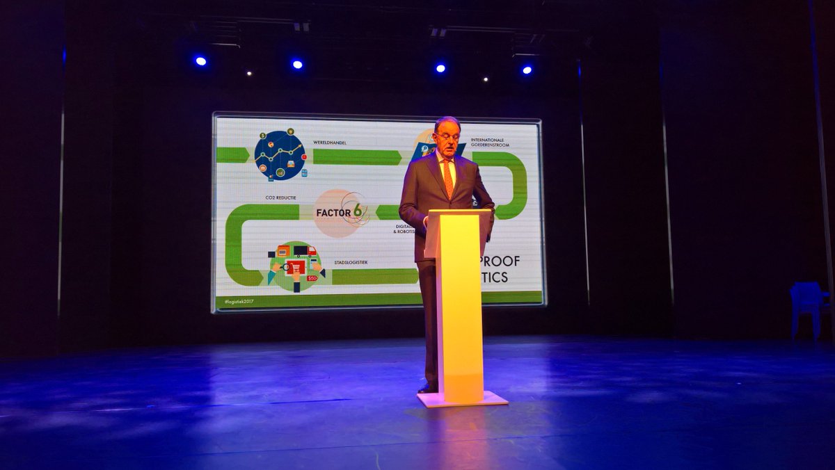 Lean_and_Green's tweet photo. Futureproof Logistics Aad Veenman: duurzaamheid, noodzakelijke voorwaarde logistiek #factor6 #logistiek2017 @TSLogistiek @ConnektNL https://t.co/SnRSb473FU