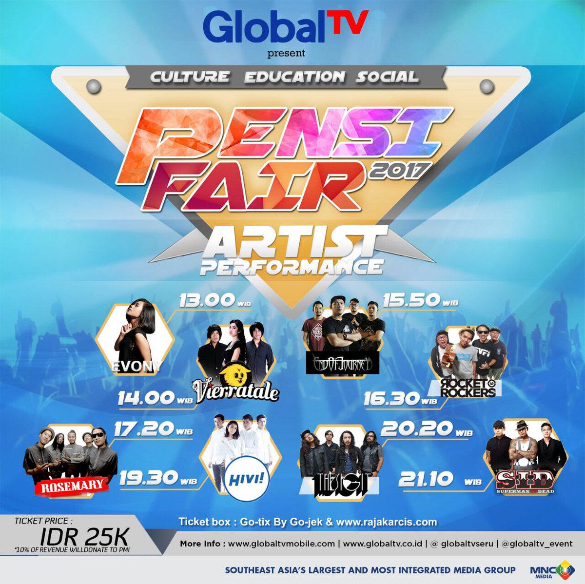 Berikut rundown nya ya <a href="/sayHIVI/">HIVI!</a>  <a href="/SID_Official/">SID</a>  <a href="/thesigit/">The SIGIT</a>  <a href="/ROSEMARYsk8punk/">ROSEMARY SKATEPUNK</a>  <a href="/rocket_rockers/">Rocket Rockers</a>  <a href="/endofjourney_ID/">END OF JOURNEY [EOJ]</a>  <a href="/evonyarty/">Evony Arty Jiwani</a>