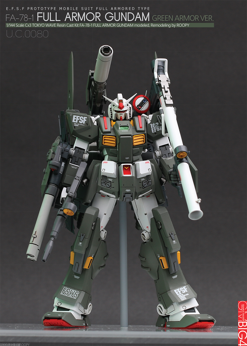 1/144 scale Cx3 Tokyo 2016 WAVE resin kit FA-78-1 FULL ARMOR