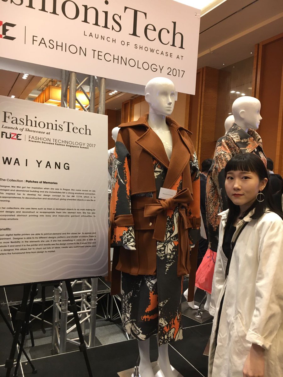 EpsonProSEA's tweet photo. Wai Yang’s latest ‘Patches of Memories’ collection is ready and set to dazzle at FUZE Fashion Technology 2017. #FashionIsTech https://t.co/twgZZxgIzr
