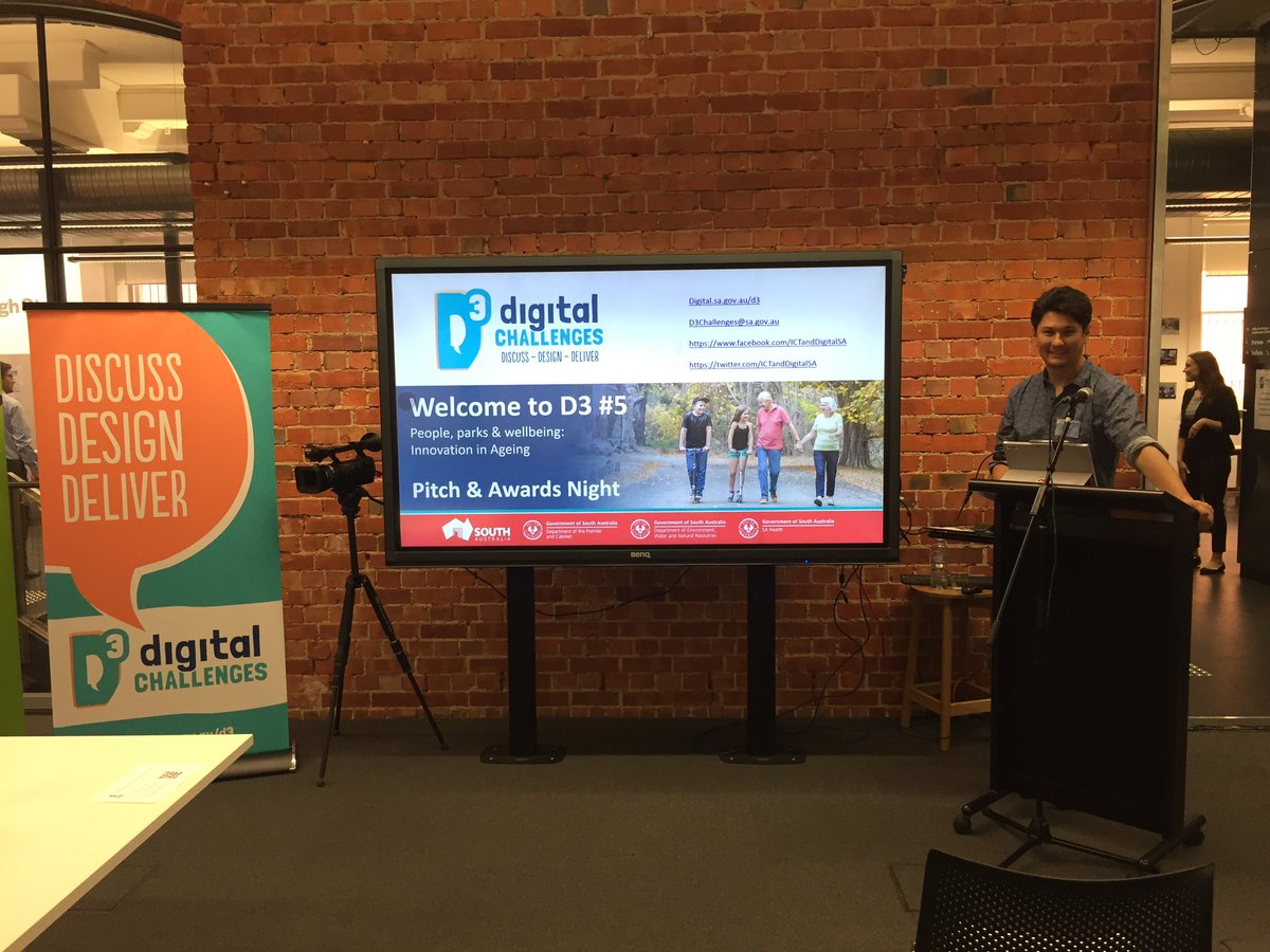 richiekhoo's tweet image. I&apos;m pitching tonight in the SA Gov D3 challenge to get &apos;more older people out into parks &amp;amp; nature&apos;. Ready to go! #d3challenge #d3