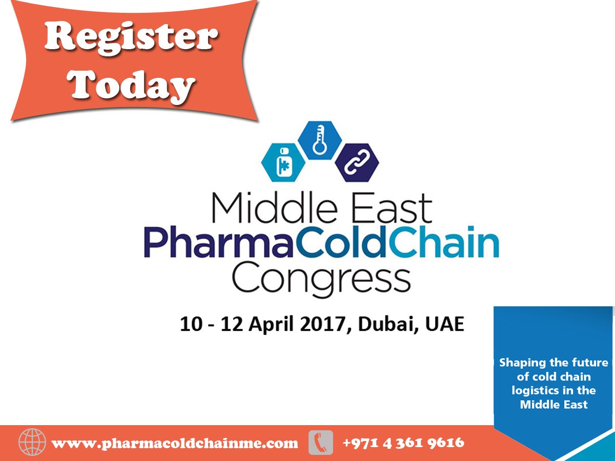 ColdPharmaME's tweet photo. Join the Middle East #Pharma Cold Chain #Congress 2017!
https://t.co/2VtehrOgeW
#Pharmacoldchain #dubai #conference https://t.co/pAYTGmGlxw