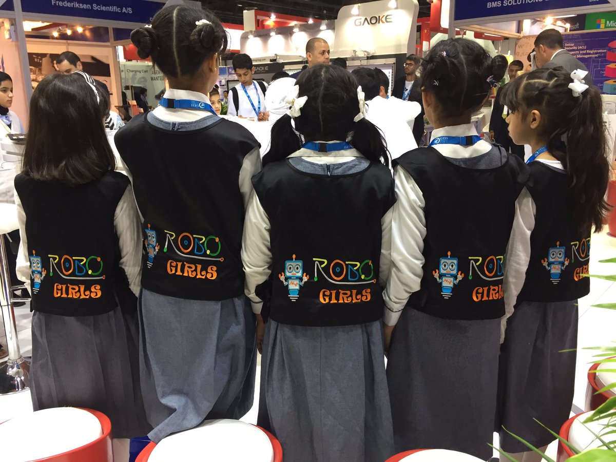 ibtikarEdutech's tweet photo. Go #RoboGirls from Atika  Bint Zaid School from Sharjah #iMetEdison #GESS2017 # girl power @MOEducationUAE #moe_uaestudents https://t.co/gj5wrfvX3i