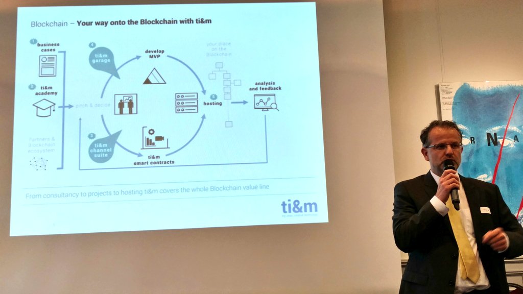 OTC #Blockchain is today's topic. @ThomasWuest opens the <a href="/ti8m_ag/">ti&m AG</a> breakfast event.