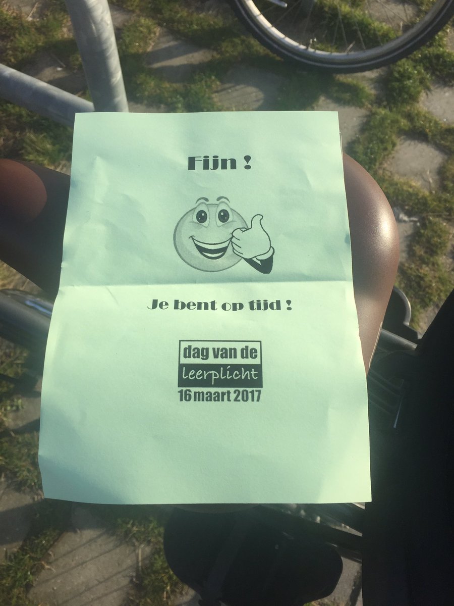 Goede actie! Zou het lukken, alle kinderen op tijd in de klas??? <a href="/KeizerskroonBS/">De Keizerskroon</a>