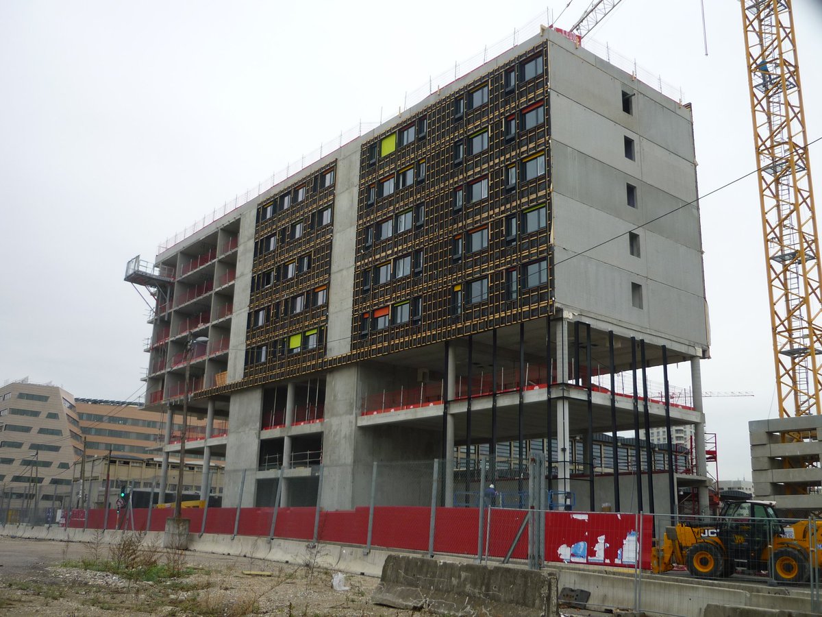 batiserf's tweet photo. Fin des travaux de gros œuvre, pour le projet Study Hall à Lyon Confluence #studioodiledecq #batiserf Merci #ArQuitecture pour les photos https://t.co/qUnfWpXunL