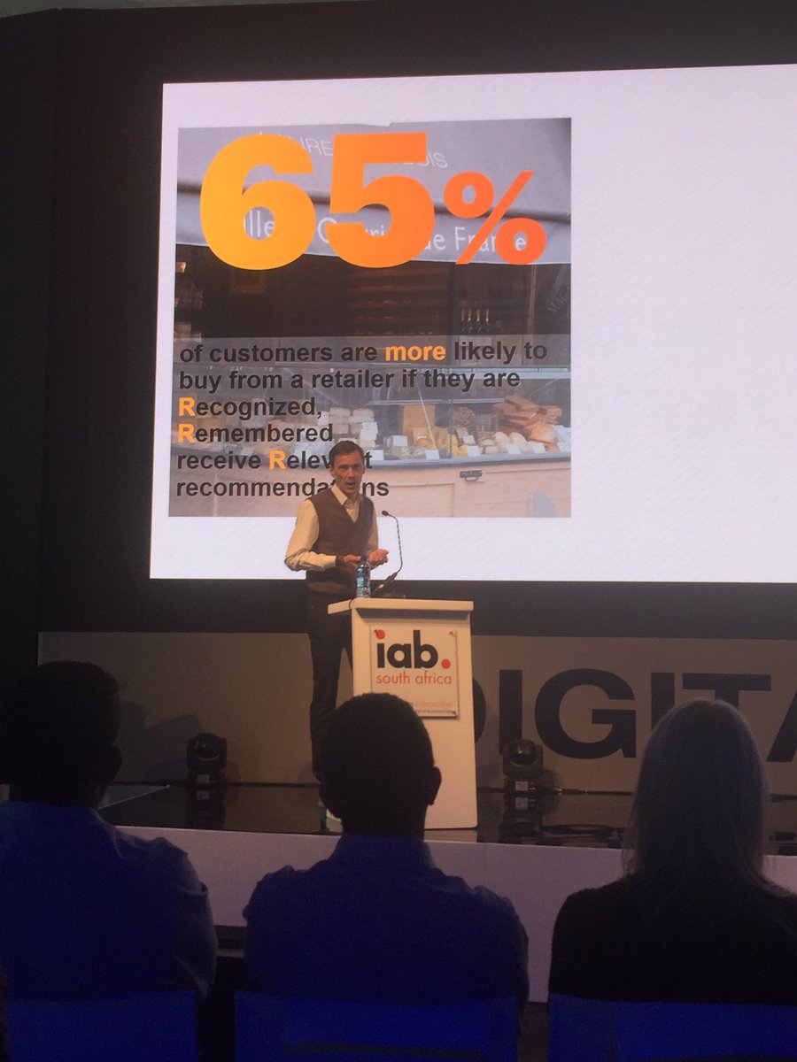 Customers more likely to buy when recognise, remembered and delivered a relevant experience #DigitalSummit2017