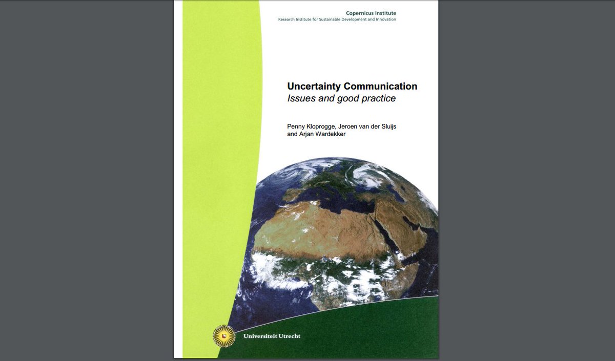 Jeroen_vdSluijs's tweet photo. Uncertainty Communication: Issues and good practice - 10 years old now, but still up-to-date https://t.co/hCHodapFNO #IPBES5 @INGSciAdvice https://t.co/PhGPhdQd5i