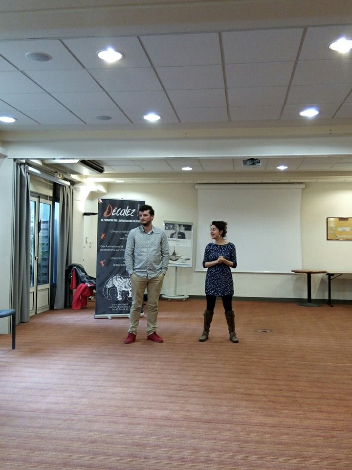Weenove's tweet photo. Go pour #agilite #relationnelle #improvisation #theatre avec @PoleNumerique33 @CCIBdxGironde ! Découverte de @Decalez ! #fun #plaisir https://t.co/5KwDJmZL6g