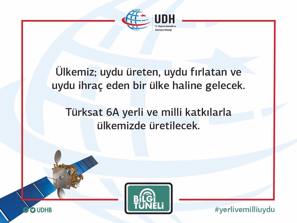 #BilgiTüneli: Yerli ve Milli uydu #Türksat6A