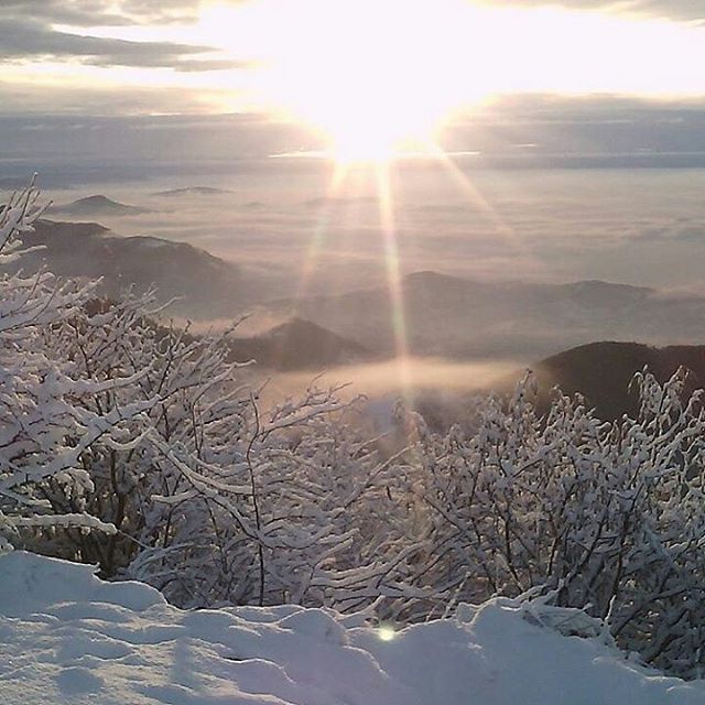 Repost Instagram @barone_elisabetta

Alba di un nuovo giorno☀⛄❄⏰ 
#campitellomatese #molise