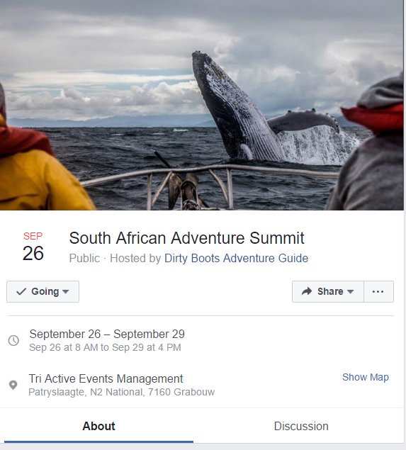 SafariTart's tweet photo. First ever South African Adventure Summit organised by @DirtyBootsGuide 26-29 Sept 2017 nr Cape Town. I'll be there! https://t.co/7MgplRIj4G https://t.co/MqCWb6ZJJu