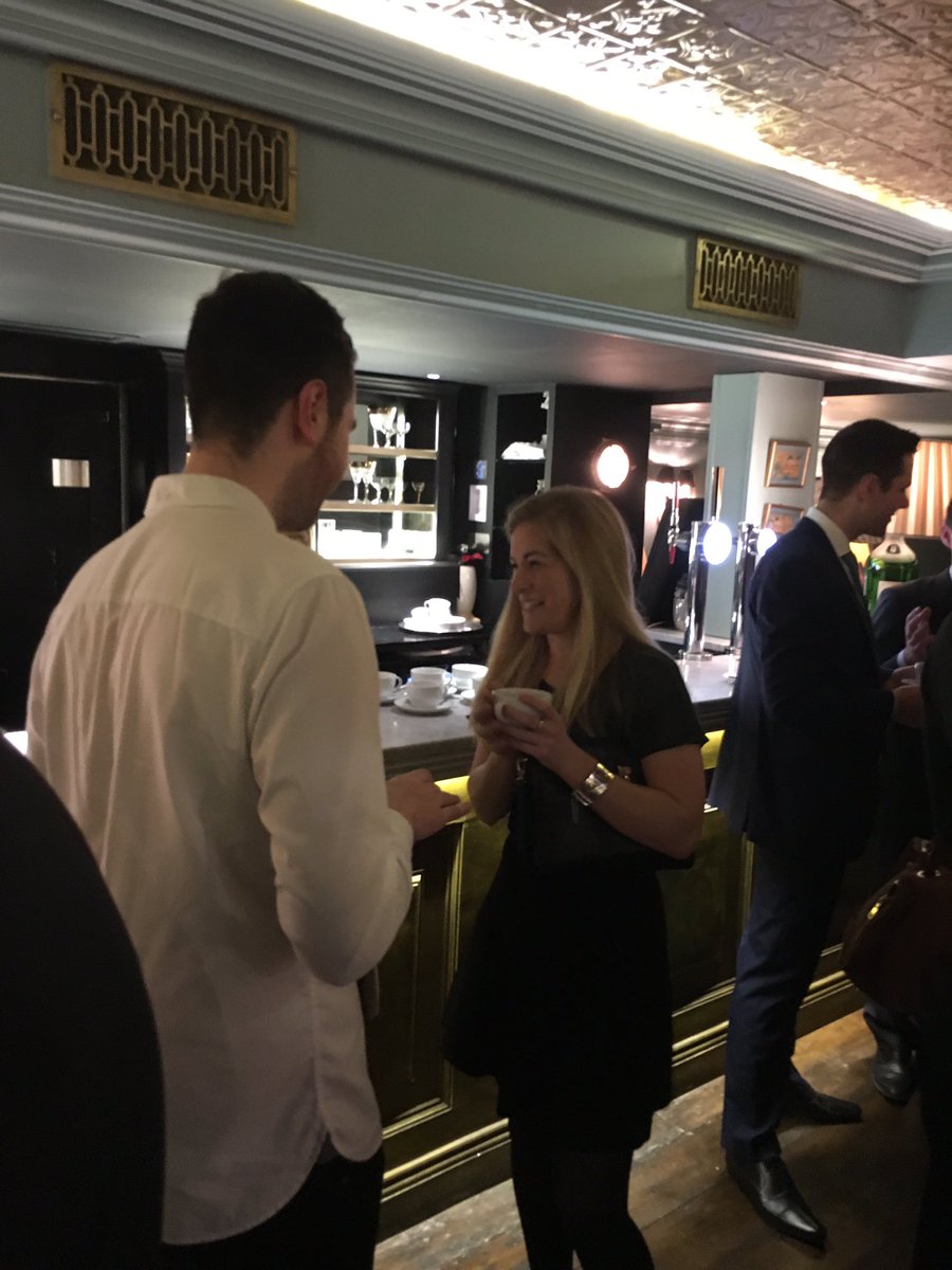 Great morning with old friends and new. Thank you <a href="/Bentleys_london/">Bentley's Oyster Bar</a> for hosting such a delicious St Patrick's eve meal. 🍳🍀