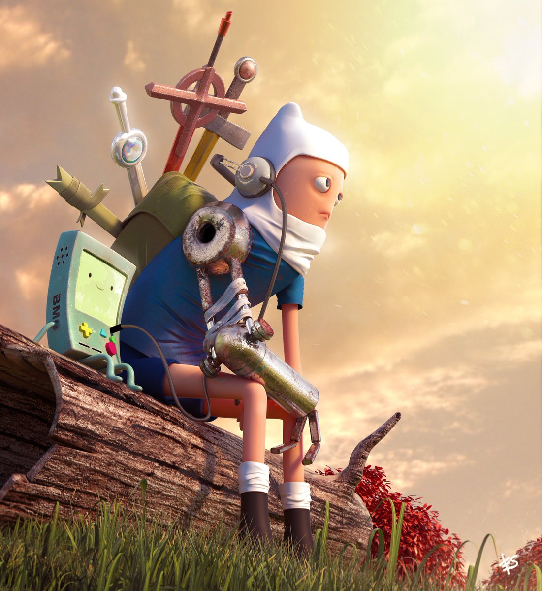 新着イメージ Adventure Time Finn And Beemo アニメ アドベンチャー タイム のフィンとビーモ ブラジルの Erik Silva氏 の作品 3dtotal Jp Scoopnest