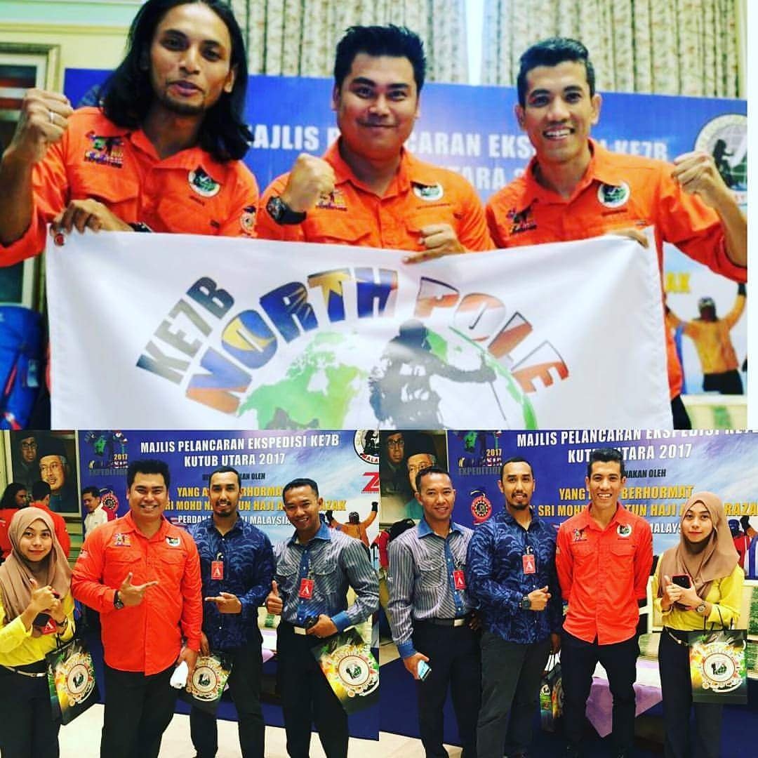 oteam1malaysia's tweet photo. To qobbin,Shahrom&amp;Irwan utk Expedisi Klb Eksplorasi 7Benua Mlysia Kutub Utara, gud luck.smga sglnya bjln lncar #outdoorteam1malaysia  #ot1m https://t.co/Sxe6EuZ2eE