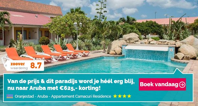 vxwf's tweet photo. #aruba nu met 51% korting. 4* appartement #CamacuriResidence. Van €1224,- nu vanaf €599,- p.p.!: Zoover 8.7: https://t.co/WzLHbDaG8G https://t.co/Ia7zh943Jm