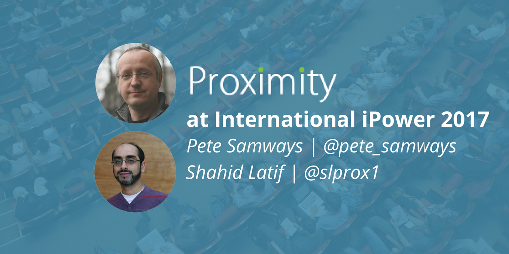 Proximity_ltd's tweet photo. Looking forward to our speakers @pete_samways &amp; @slprox1 at @i_ug_uk #IntPower17 in June: https://t.co/EGOWc8SKPl https://t.co/Sz7g2i11gM