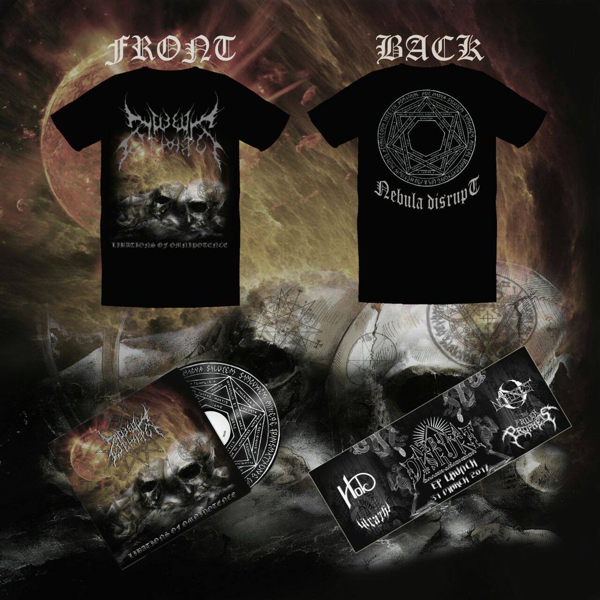 R150 for Shirt, CD &amp; Entrance to Nebula Disrupt's EP Launch Fri 31 Mar <a href="/live_roar/">ROAR Live</a> \m/
Msg them on #Facebook to book facebook.com/nebuladisrupt