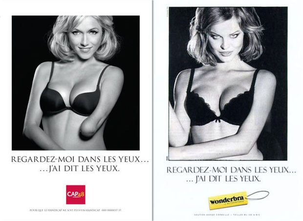 unepubparjour's tweet image. Superbe ! L'association Cap48 utilise une célèbre campagne pour sensibiliser au handicap ! "Pour que le handicap ne soit plus un handicap"