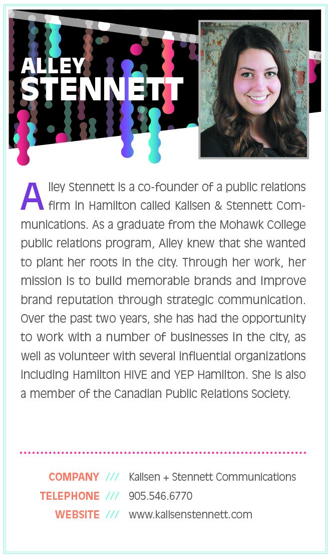 Business Link Media Group (@thebusinesslink) on Twitter photo Today's #40u40 spotlight is on Alley Stennett of <a href="/kallsenstennett/">Kallsen + Stennett</a> Building memorable brands and improving brand reputation. Today's #40u40 spotlight is on Alley Stennett of <a href="/kallsenstennett/">Kallsen + Stennett</a> Building memorable brands and improving brand reputation.