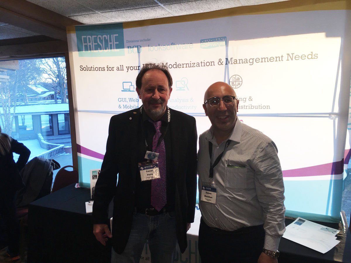 freschesolution's tweet photo. Last day @W_M_C_P_A - are you all enjoying it? If you haven't yet, come say hi to Trevor and Eamon! #WMCPA2017 https://t.co/lr2Dn3kted
