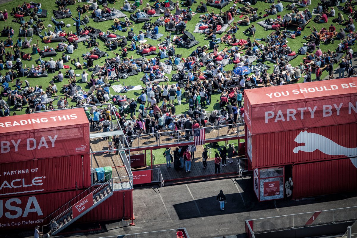 thinkubik's tweet image. #ThrowbackThursday: The Puma Yard was constructed as an on-site experience for guests during the America’s Cup back in 2013. #thinkubik