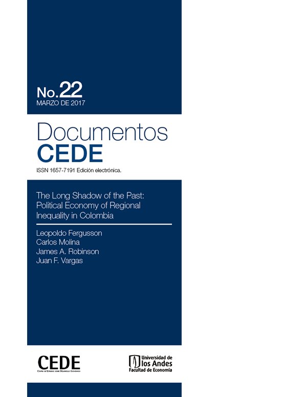 #DocumentoCEDE No.22: The Long Shadow of the Past: Political Economy of Regional Inequality in Colombia goo.gl/JPR0SX