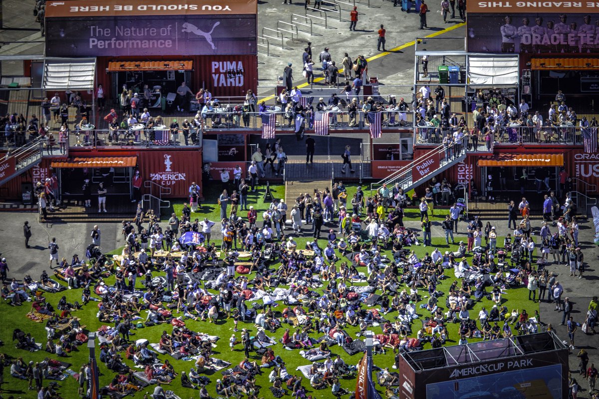 thinkubik's tweet image. #ThrowbackThursday: The Puma Yard was constructed as an on-site experience for guests during the America’s Cup back in 2013. #thinkubik