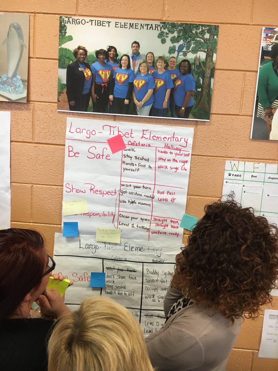 sccpssPBIS's tweet photo. SCCPSS Cohort 1 PBIS schools Gallery matrix wall! https://t.co/TQPpmVCjH5