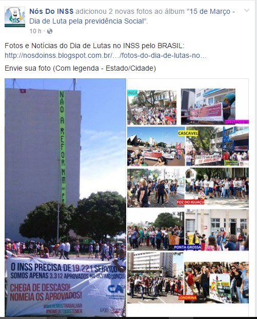 CAINSS_2016's tweet photo. 📌📌Aprovados concurso INSS vão às ruas e lutam pelas nomeações e por Brasil melhor @NosDoINSS @planejamentobr #INSS https://t.co/AYmAs5hgL5