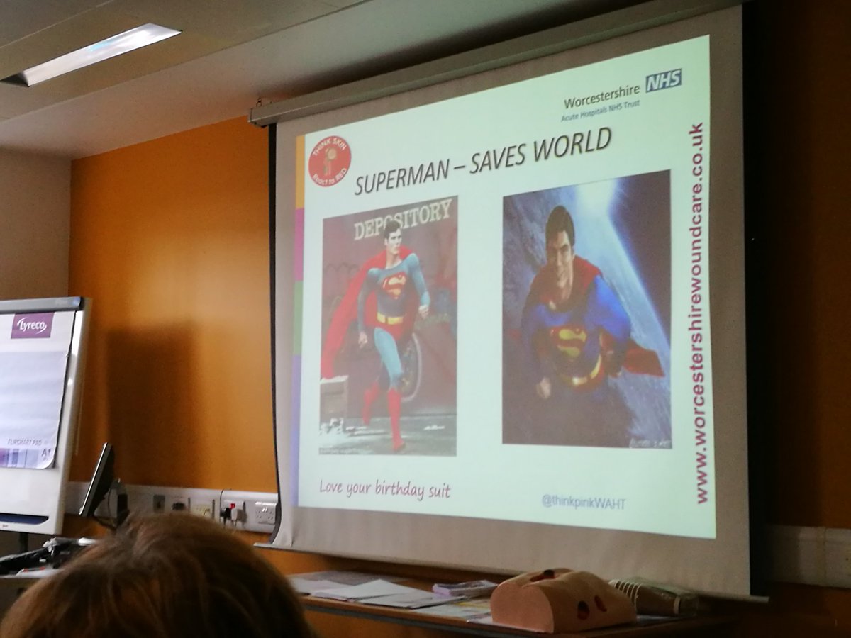 slcollins91's tweet photo. Pressure ulcers can affect anyone, including Superman. Let's prevent pressure ulcers before they start! #superman #supernurses #ReactToRed https://t.co/NqjBXvX033