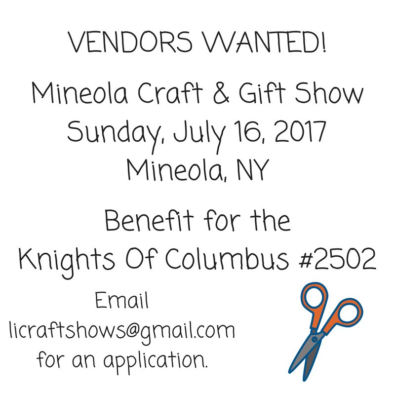 LICraftShows's tweet photo. LI Craft Shows comes to #Mineola on Sun. July 16, 2017. Email licraftshows@gmail.com for a vendor application. #longisland #handmade #local https://t.co/pxP6QlBDXr