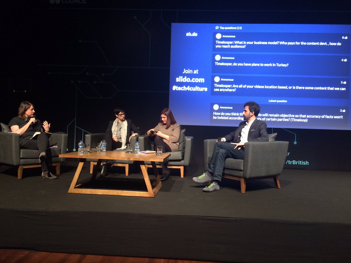 .<a href="/ukglo/">George Oates</a> moderatörlüğünde @CharmianGriffin, <a href="/dilanbeyhan/">Dilan Beyhan</a> ve <a href="/alperozyurtlu/">alper özyurtlu</a> dijital işbirlikleri ile oluşan fırsatları konuşuyor #Tech4Culture