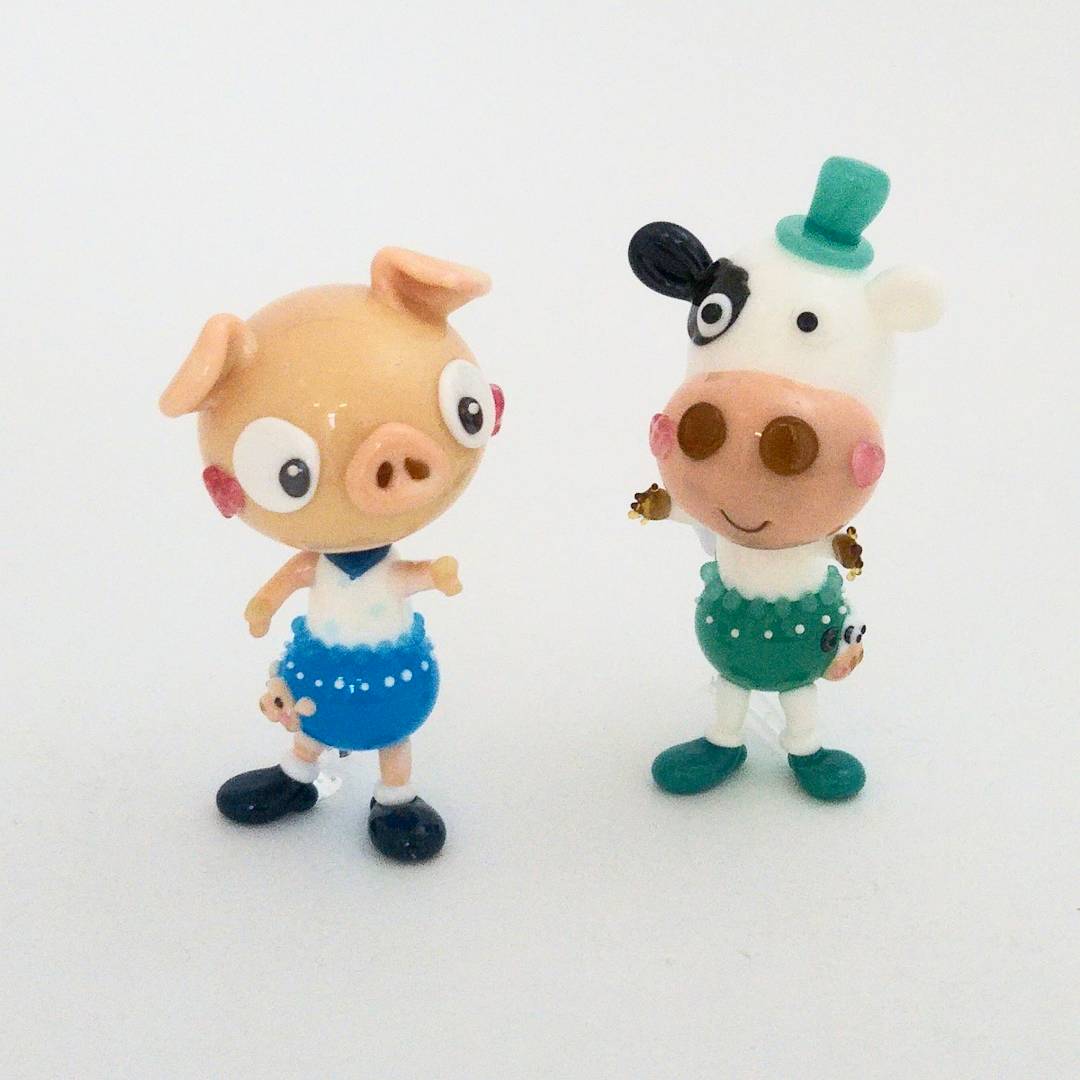 2024新商品 一点もの！！人気作家 岩崎智子 ガラス細工 かわいいワニくん 工芸ガラス