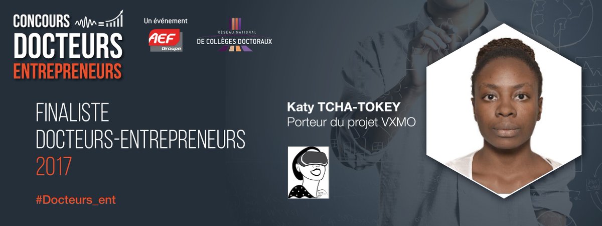 Bonne chance à Katy doctorante au LAMPA qui défend à 9h30 son projet VXMO à la finale #Docteurs_ent organisé par @AEF_Groupe au @RUE_2017 !